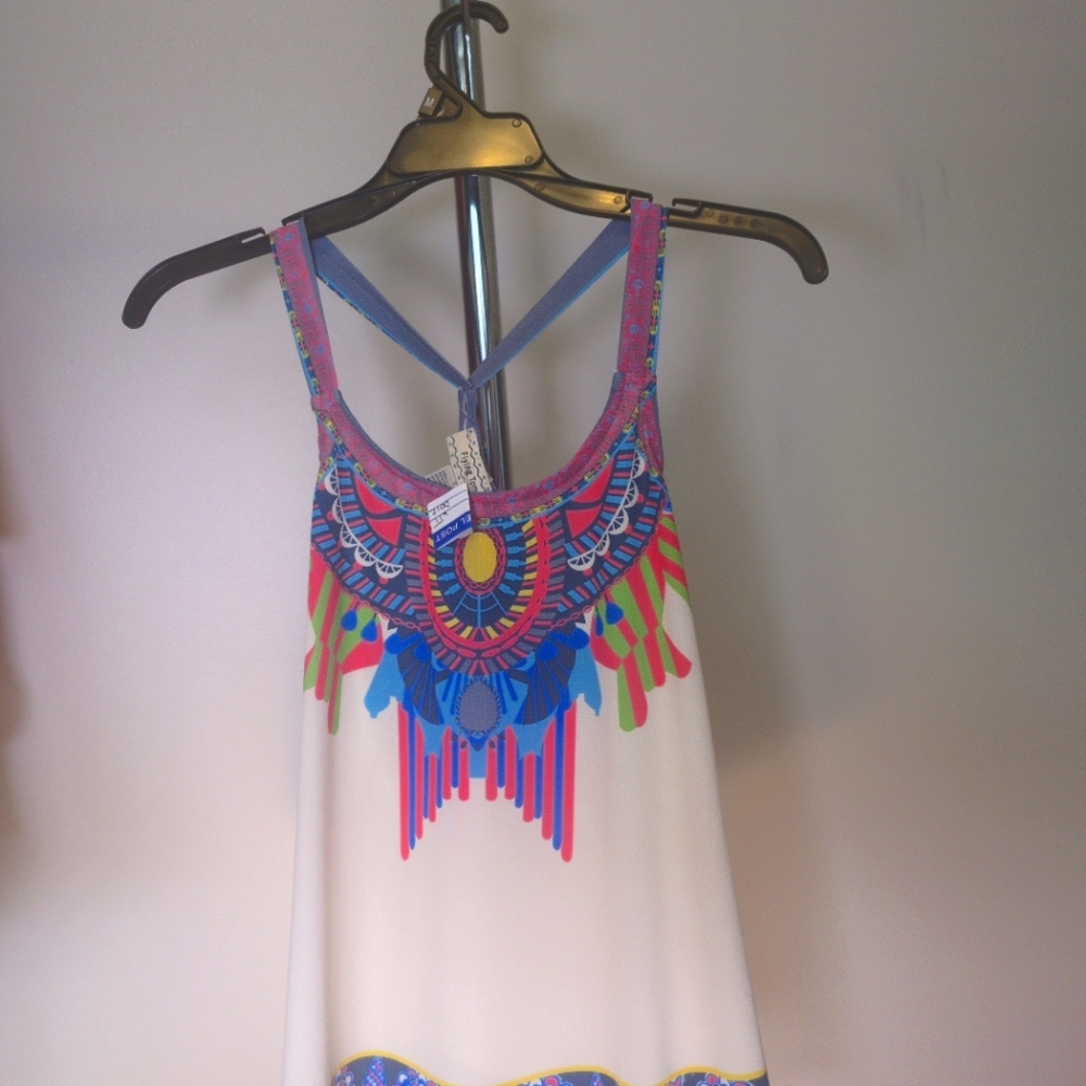 No tag colorful thin strap shirt